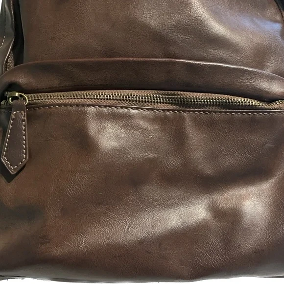 GUESS leather brown backpack - Picture 9 of 12